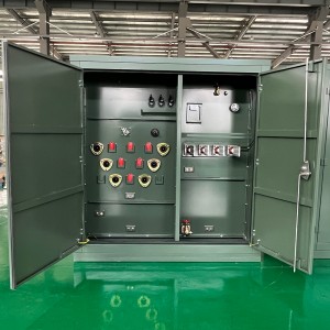 ឧបករណ៍បំលែងប្រេងប្រភេទ DOE 225 kva បន្ទះបីដំណាក់កាលដែលបានម៉ោន 12470V ទៅ 240/120V ប្រេង Envirotemp FR-3 បំពេញ4