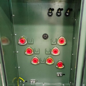 Високоефективен стандарт DOE 2016 630 kva 800 kva 13200V до 416V трифазен трансформатор за монтиране на подложка5